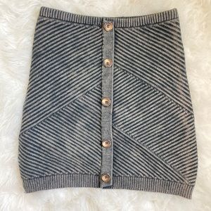 Textured Bodycon Skirt